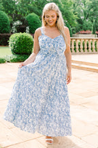 In The Long Run Dress, Blue