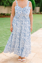 In The Long Run Dress, Blue