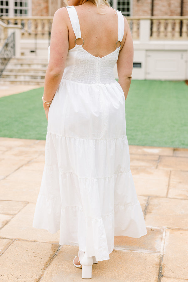 In The Long Run Dress, White
