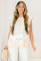 In The Waves Top, White