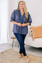 In The World Top, Medium Chambray