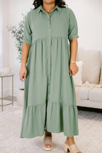 In Your Happy Place Kleid, Salbei