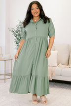 In Your Happy Place Kleid, Salbei