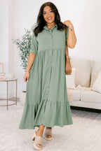 In Your Happy Place Kleid, Salbei
