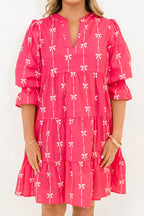 Infinite Allure Dress, Pink Bow