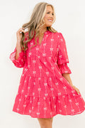 Infinite Allure Dress, Pink Bow