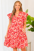 Instinctive Impression Kleid, Rot