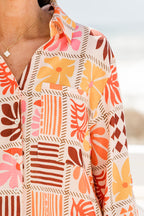 Inseltag-Top, Orange