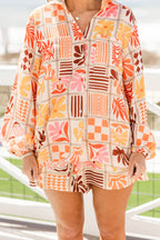Inseltag-Top, Orange