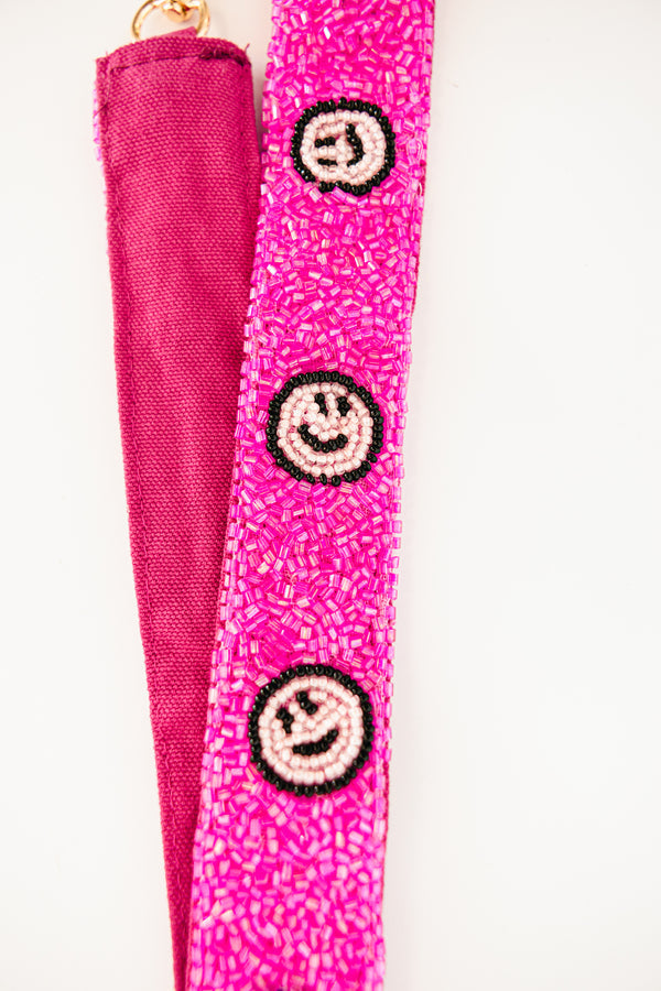 It's All Smiles Perlenarmband, Rosa