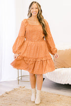 Journey Any Way Dress, Rust