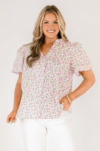 Joy In the Journey Top, Purple Floral