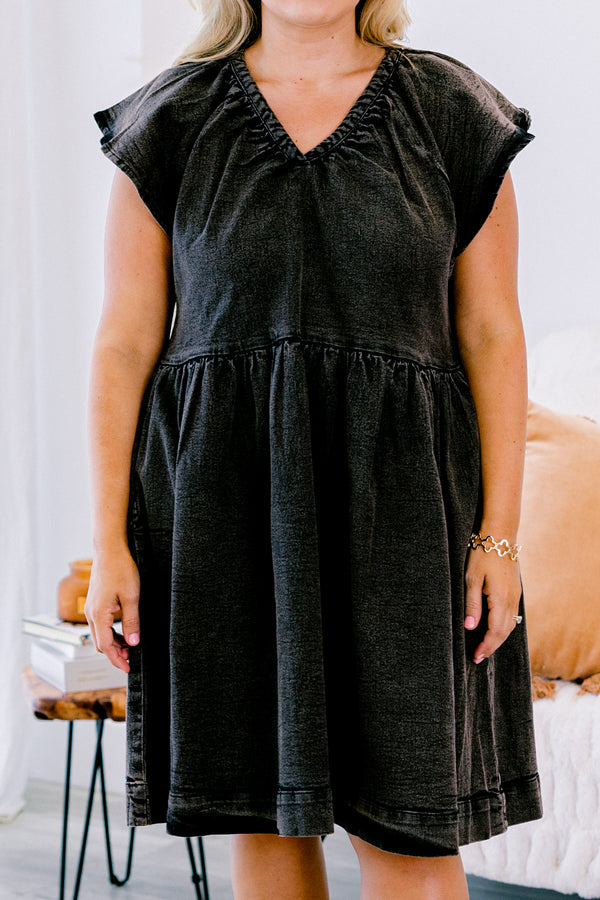 Joy of Simplicity Kleid, Schwarz
