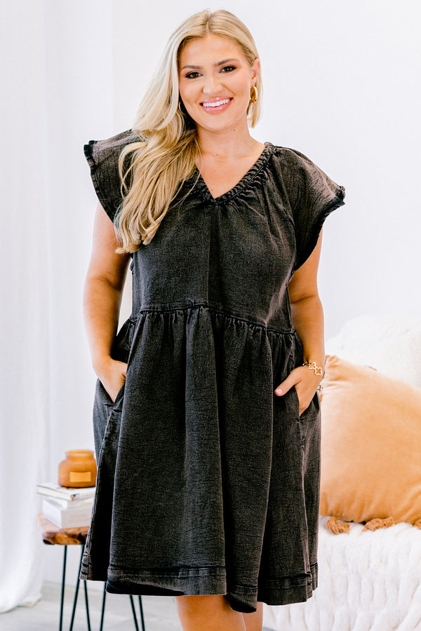 Joy of Simplicity Kleid, Schwarz