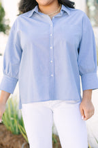 Just A Reminder Top, Chambray