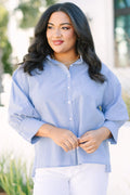 Just A Reminder Top, Chambray