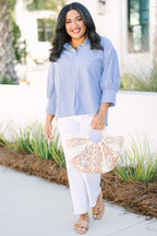 Just A Reminder Top, Chambray