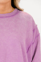 Kapuzenpullover "Just For Fun", Leuchtendes Lavendel