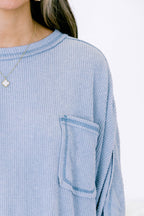 Just Move Along Top, Blue Grey