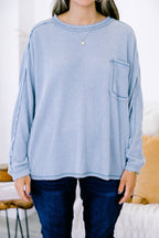 Just Move Along Top, Blue Grey
