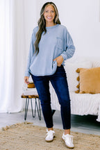 Just Move Along Top, Blue Grey