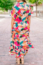 Kleid "Just Takes Time", Rostrot