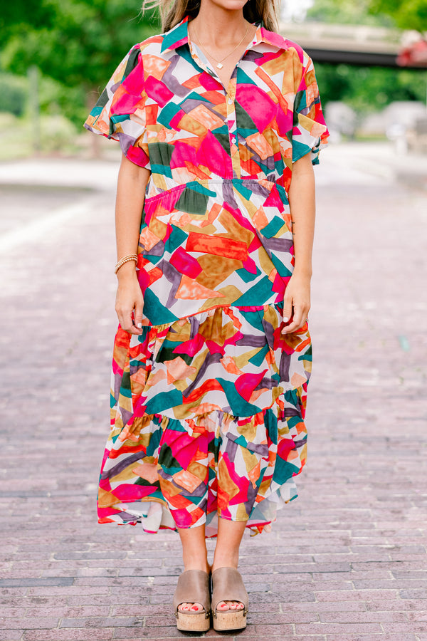 Kleid "Just Takes Time", Rostrot