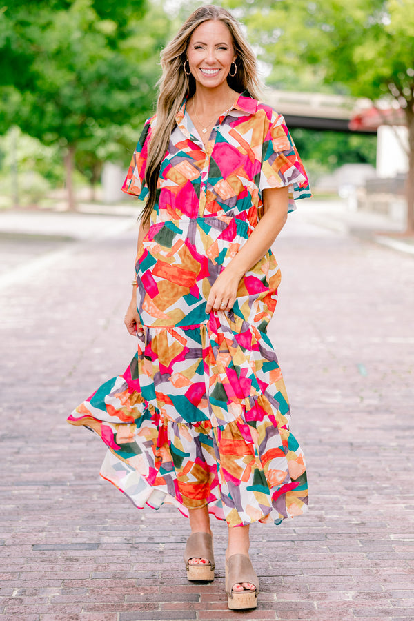 Kleid "Just Takes Time", Rostrot