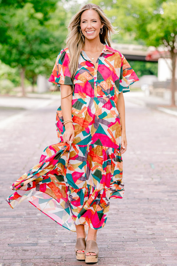 Kleid "Just Takes Time", Rostrot