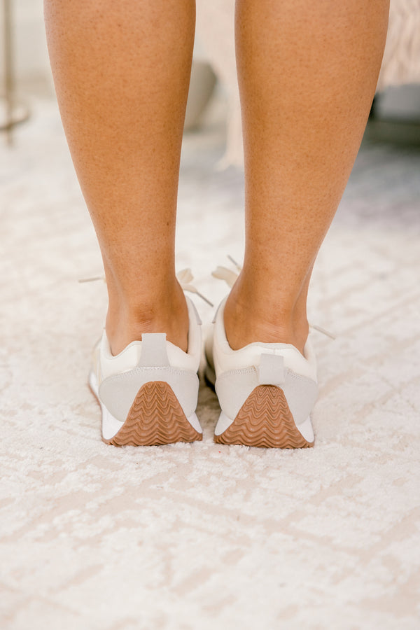 Keep Walking Sneakers, Gold