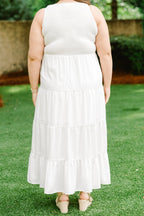 Keeping Interest Dress, White