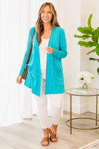 Kindness And Compassion Cardigan, Ice Blue