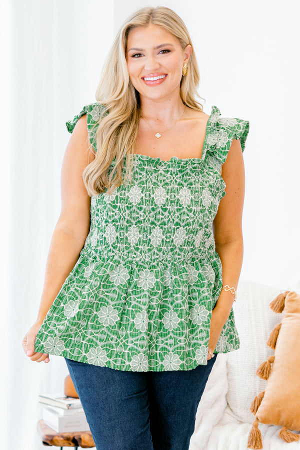 Kiss Me Cutie Top, Green