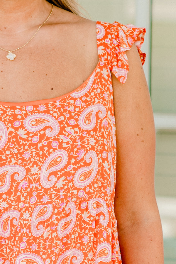 Lagos Loving Kleid, Orange Magenta
