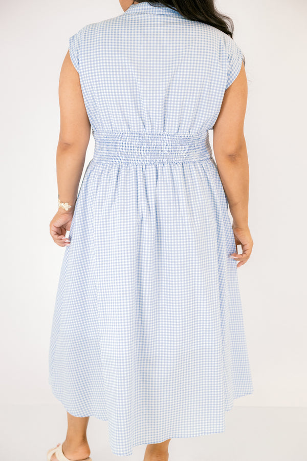 Kleid "Late Night Skies", blau kariert