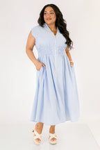 Kleid "Late Night Skies", blau kariert