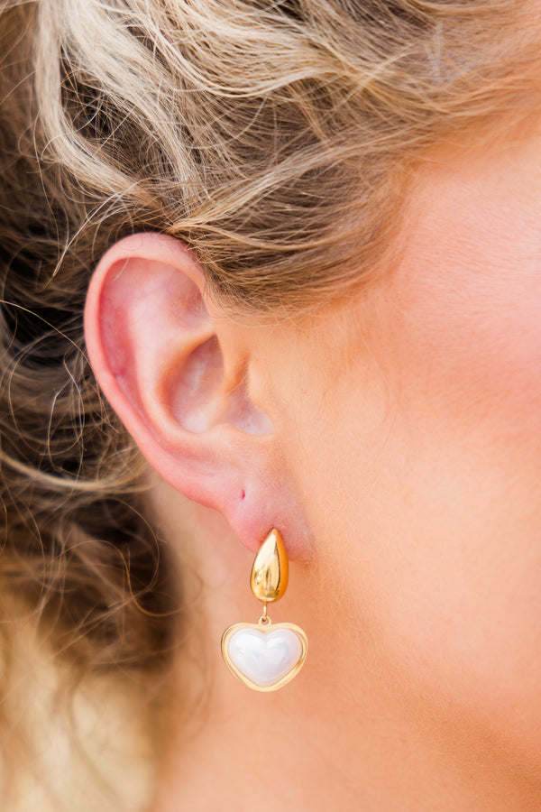 Lauren Kenzie: Uncharted Love Earrings, Pearl