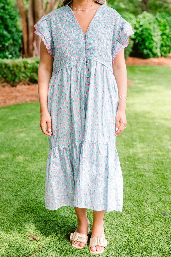Learning To Grow Dress, Sky Blue