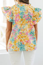 Let's Go On A Walk Top, Yellow
