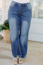 Let It All Go Bootcut Jeans, Medium Wash