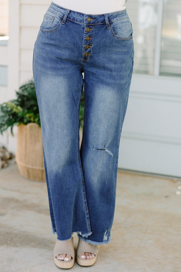 Let It All Go Bootcut Jeans, Medium Wash