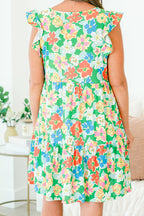 Let's Go For A Walk Dress, Green Multi