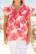 Let's Go On A Walk Top, Pink-Ivory
