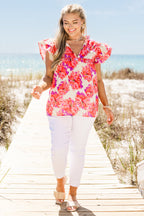 Let's Go On A Walk Top, Pink-Ivory