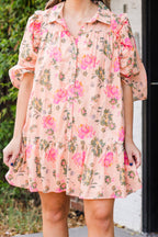 Let's Go Out Tonight Kleid, Peach