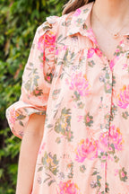 Let's Go Out Tonight Kleid, Peach