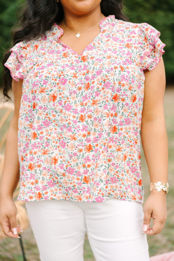 Let's Go On A Walk Top, Pink