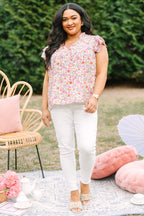 Let's Go On A Walk Top, Pink