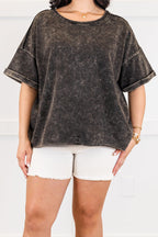 Let's Have Fun Top, Ash Black