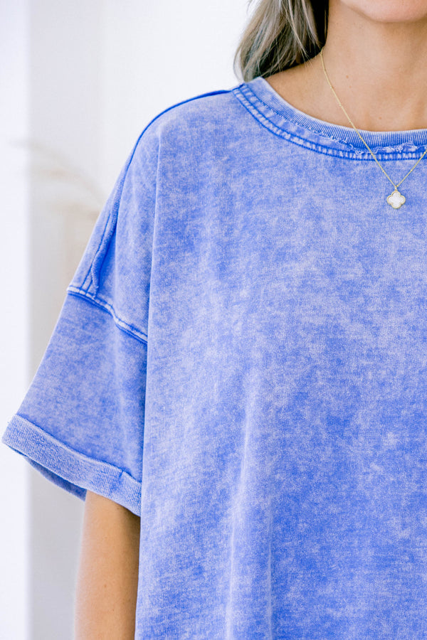 Let's Have Fun Top, Classic Blue